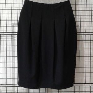 Wool blend box pleaded skirt. NWT